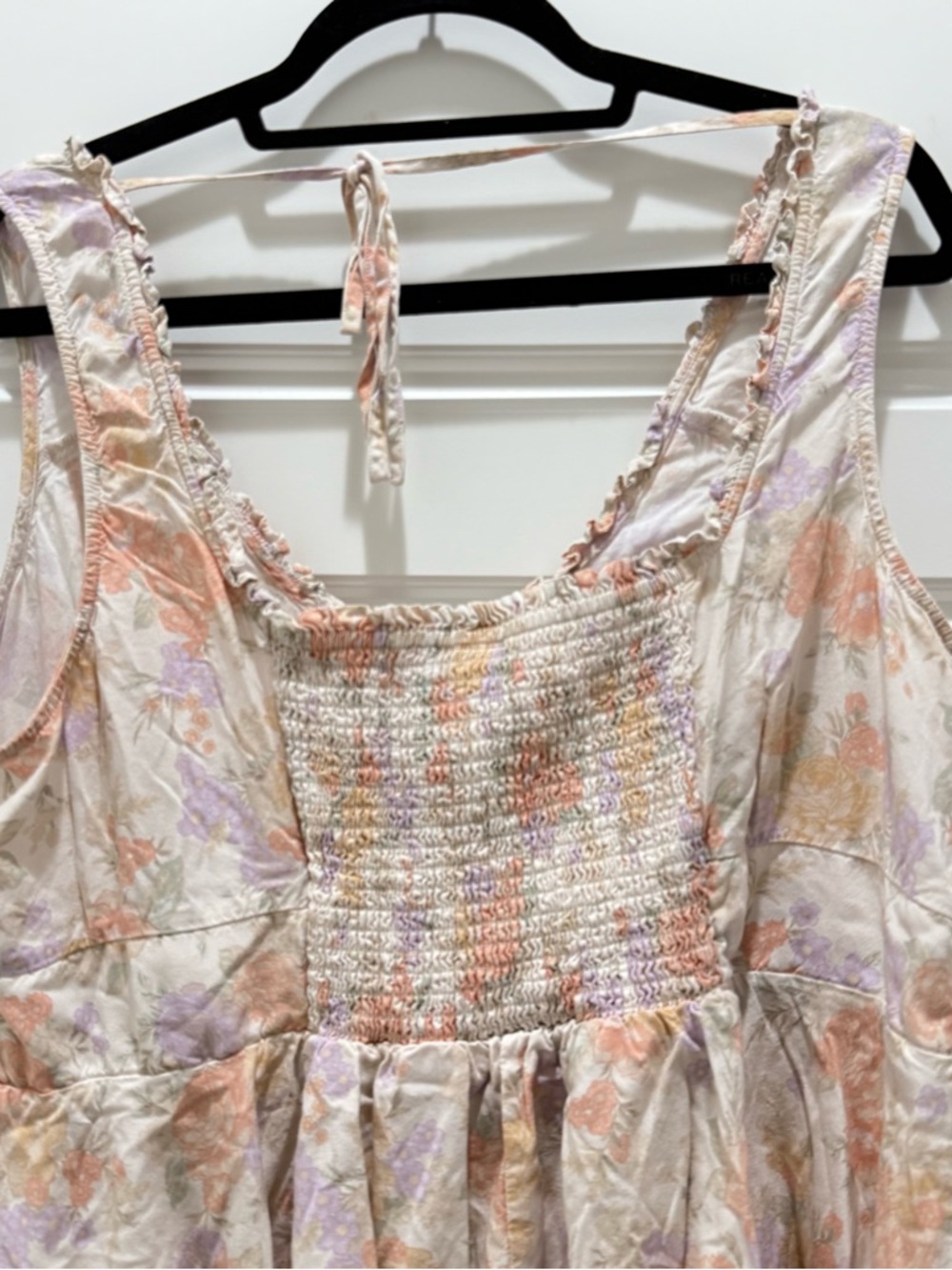 Torrid Babydoll Challis Corset Top in Lush Floral Dew 2X Corset Tie Back Tank - Picture 11 of 12